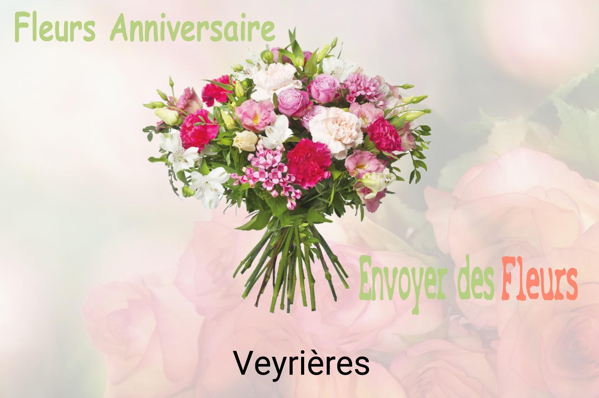 Bouquet de fleurs d’anniversaire livré à Veyrières