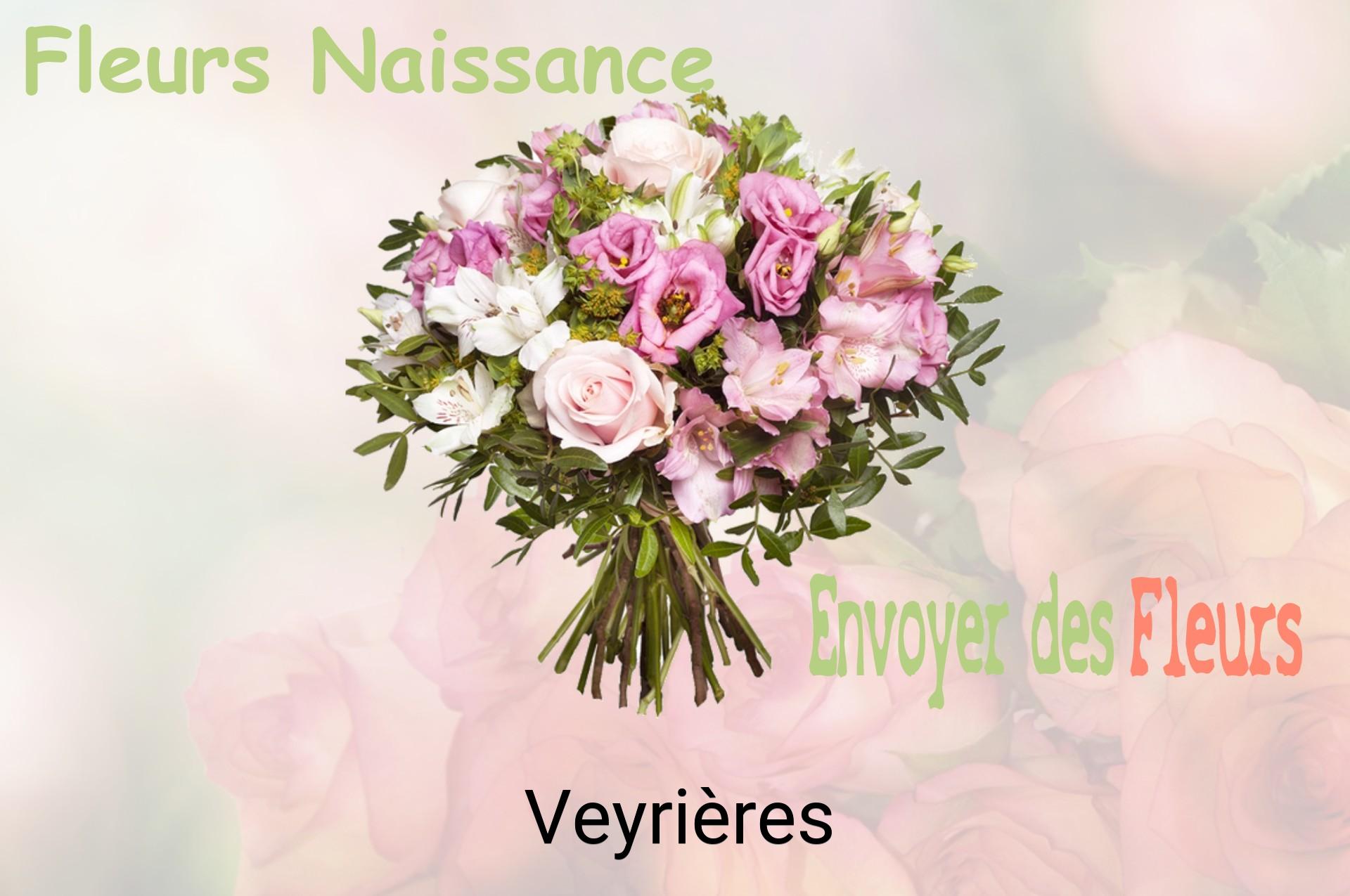 Bouquet de fleurs de naissance livré à Veyrières
